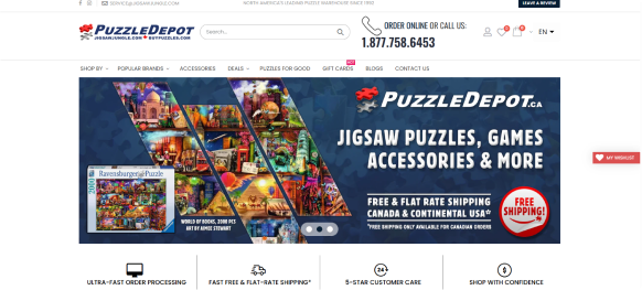 Jigsaw Jungle Website