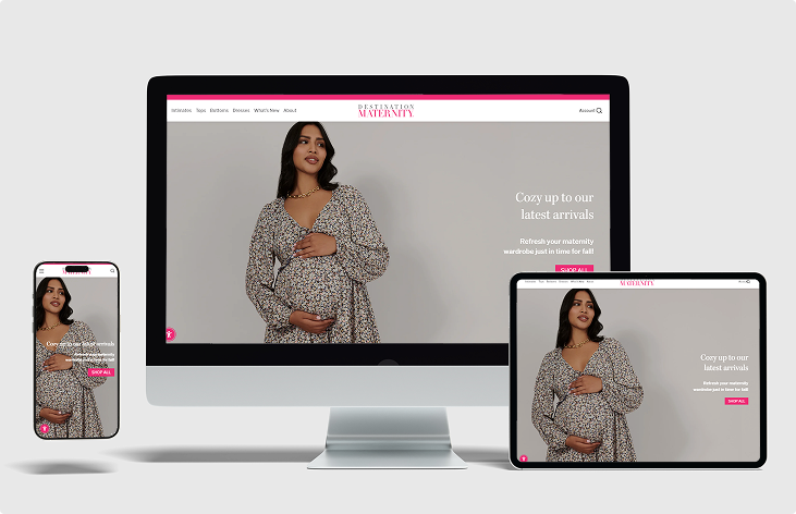 Website on desktop