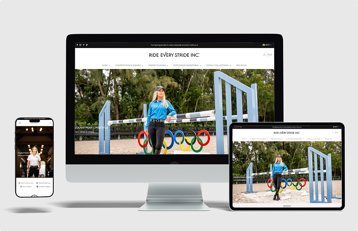 Website on desktop