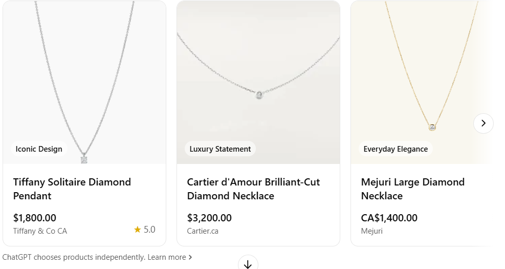 How ChatGPT Ranks Shopping Products