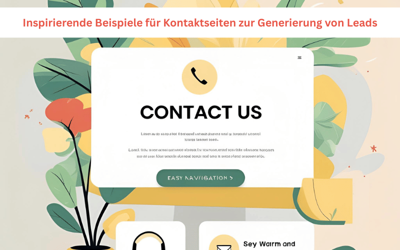 Inspirierende Beispiele für Kontaktseiten zur Generierung von Leads
