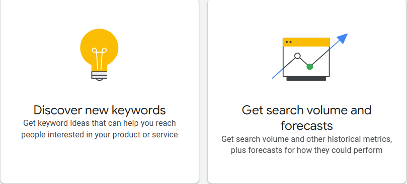 Discover Keywords through Google Keyword Planner